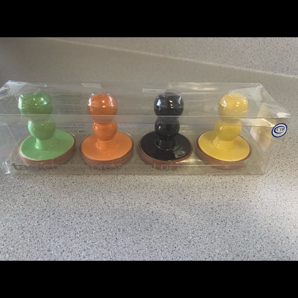 Set of 4 - Halloween cookie press set
